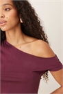 Топ с открытыми плечами Elysian Asyum в сливовом цвете артикул 150703672