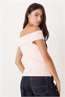 Топ Юриан с открытыми плечами из мягкого трикотажа с короткими рукавами артикул 150703665