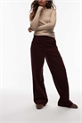 Брюки из вельвета с широкими брючинами и зауженным поясом артикул 150524164