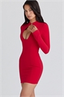 Мини-платье из крепа Lotus с вырезом в форме замочной скважины артикул 154642792