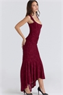 Макси-платье Cesca с цветочным кружевом и винным оттенком артикул 155017637