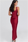 Макси-платье-корсет из красного атласа от Kira артикул 155095966