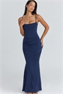 Макси-платье-корсет Milena темно-синего цвета артикул 154853752