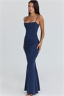 Макси-платье-корсет Milena темно-синего цвета артикул 154853752