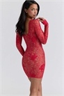 Мини-платье Lucienne с красной кружевной вышивкой — ограниченная серия артикул 155116223