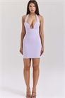 Мини-платье из крепа с глубоким вырезом от Alyssa артикул 149658710