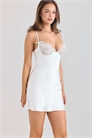 Мини-платье Athenea из белого атласа с косой кройкой артикул 150234899