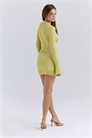 Мини-платье с длинными рукавами из легкого трикотажа Aziza с фисташковым принтом артикул 151639418