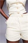 Эксклюзивные шорты из хлопка с эффектом льна и высокой талией co-ord артикул 141185563