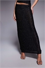 Эксклюзивная длинная юбка из трикотажа с открытыми плечами и пайетками co-ord артикул 150081258