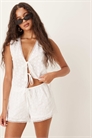 Шорты с английской вышивкой co-ord артикул 143378542