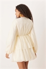 Мини-платье с длинными рукавами и V-образным вырезом артикул 143378477