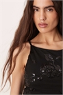 Топ с цветочными пайетками артикул 151526309