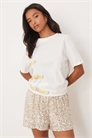 Короткие шорты с мелкими пайетками co-ord артикул 150264229
