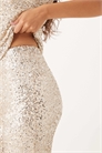 Брюки-клёш с пайетками co-ord артикул 150263251