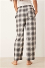 Пижамные брюки из фланели в клетку артикул 153751697
