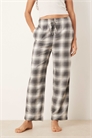 Пижамные брюки из фланели в клетку артикул 153751697