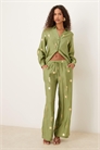 Брюки с широкими брючинами из золотой фольги co-ord артикул 148922515