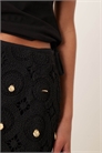 Мини-юбка-парео с узором «ракушка», связанная крючком co-ord артикул 143768259