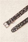 Пояс с кожаными вставками и кольцами артикул 151865362