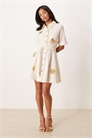 Мини-платье-рубашка с вышивкой артикул 148259093