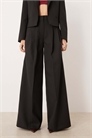 Комплект брюк Garbo черного цвета с завышенной талией и широкими брючинами артикул 153643640