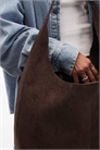 Большая сумка-тоут из натуральной замши артикул 150556036
