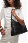 Кожаная сумка через плечо с изогнутой ручкой артикул 149319273