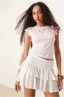 Мини-юбка с оборками артикул 149392839