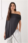 Топ-пончо с асимметричной сборкой на одном плече от Reborn артикул 155093690