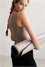 Бралетт-меланж цвета эспрессо с одним плечом и бесшовным кроем артикул 155876341