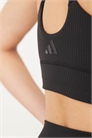 Спортивный бюстгальтер adidas Training All Me с ребристой тканью и легкой поддержкой артикул 141936457