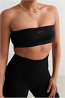 Черный бесшовный бюстгальтер-бандо артикул 142298053