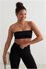 Черный бесшовный бюстгальтер-бандо артикул 142298053