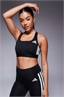 Спортивный бюстгальтер adidas Training с 3 полосками и средней степенью поддержки артикул 141936385