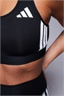 Спортивный бюстгальтер adidas Training с 3 полосками и средней степенью поддержки артикул 141936385