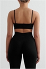 Черный бюстгальтер с бесшовными бретелями артикул 150759176