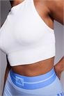 Спортивный бюстгальтер с бесшовными ребрами жесткости и двуслойной поддержкой артикул 141726320