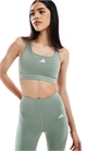 Спортивный бюстгальтер adidas Training Power React со средней степенью поддержки артикул 139900035