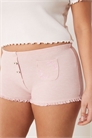 ASOS DESIGN Curve: комплект из 2-х пар боксеров с вафельной текстурой, карманом и отделкой в виде бутонов роз артикул 150266847