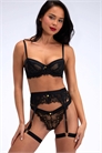Бюстгальтер-балконет «Дарья» с цветочным кружевом и косточками артикул 155455018