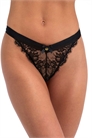 Трусики-слипы с вырезом в области промежности и на задней части, украшенные цветочным кружевом артикул 155455019