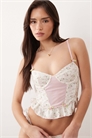 Корсет Scarlett с мелким цветочным принтом артикул 150263012