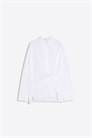 Рубашка с длинными рукавами и перекрещивающимся вырезом на пуговицах артикул 156135182