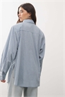 Хлопковая рубашка с объемными плечевыми вставками и разнообразными вариантами застегивания на пуговицах спереди, модель Notting Hill артикул 150831761
