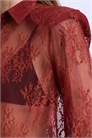 Рубашка из прозрачного кружева артикул 151997595