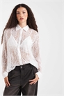 Рубашка свободного кроя с кружевом артикул 147405972