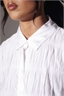 Рубашка с рюшами и длинными рукавами артикул 155532616