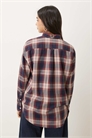 Рубашка из фланели в клетку свободного кроя артикул 148882261
