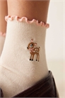 Носки с вышитым изображением оленя и оборкой артикул 150836798